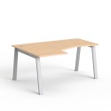 WUTEH wyprofilowane biurko  Avo AV-14 (120x160 cm) prawe