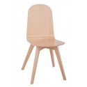 GROSPOL krzesło Malmo Wood 4HW Square / Round do salonu, jadalni 