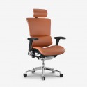 BROSCO krzesło ergonomiczne Ergofly Sail L skóra naturalna