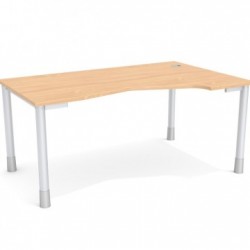 Biurko POLO PO-10 (80x160 cm) z wcięciem L