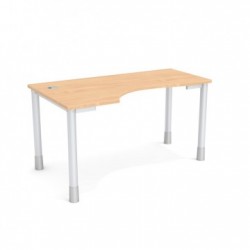 Biurko POLO 80x140 z wcięciem P